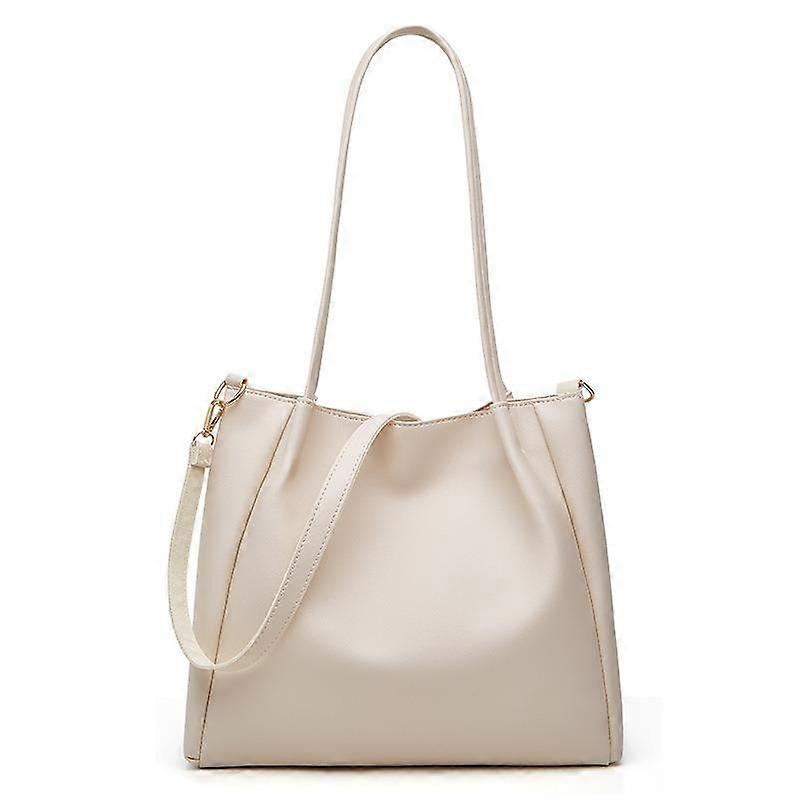 Single Shoulder Bag Women's Large Capacity Soft Leather Women's Bag Large Bag Simple Portable Autumn and Winter Tote Bag