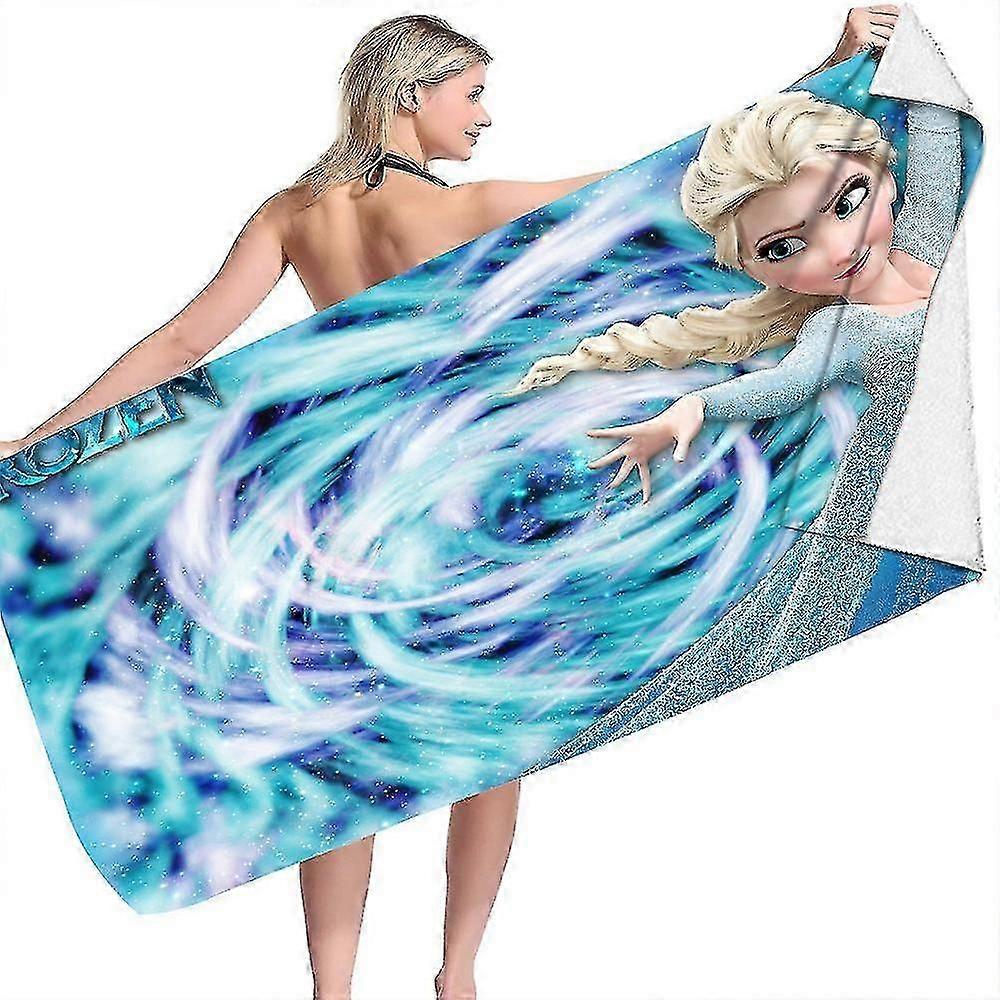 Frozen Bath Towel 70 X 140 Cm Ice Queen Zienature Sih Beach Towel Beach Towel Sauna Towel - Perfect For Fitness, Travel, Sports, Hiking, Outdoor S