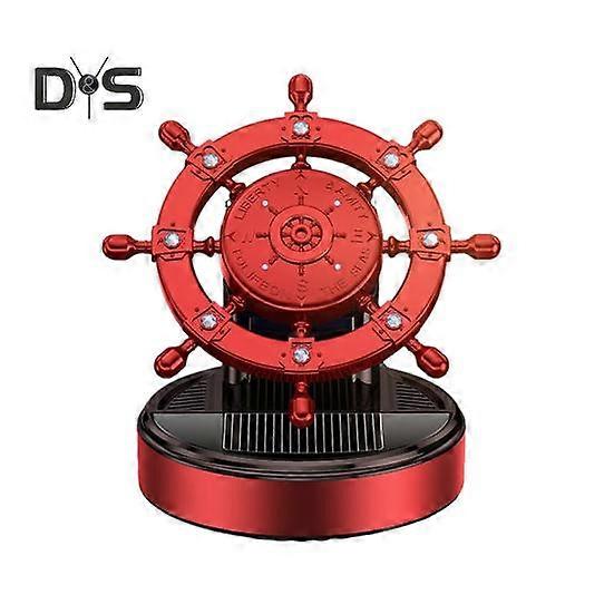 Solar Power Car Aromatherapy 360 Degree Rotation Air Freshener Car Accessories Interior Creative Helm Shape Auto Air Purifier