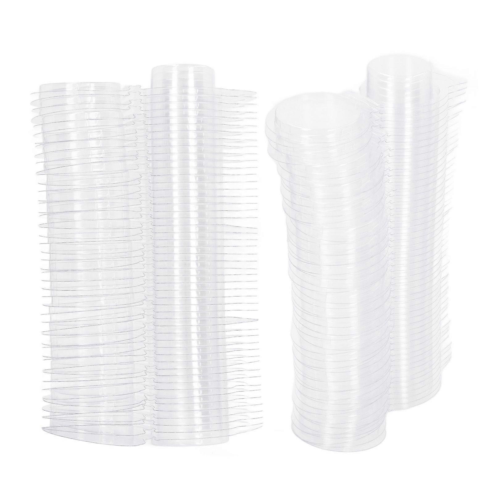 100PCS κερί λιώνει καλούπια Calmshell PET χωριστό διαφανές κρεμαστό κενό δοχείο τήξης κεριών για DIY κεριά γύρο σοκολάτας