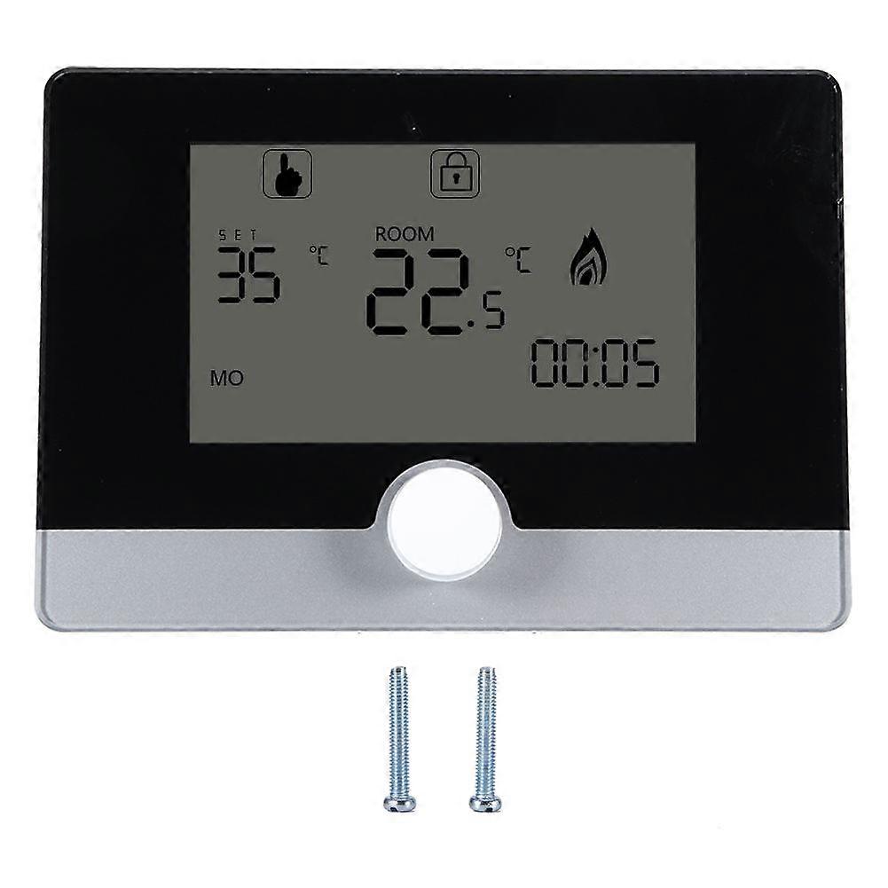 Programmable Thermostat Temperature Controller for Wall hung Boiler Heating System White