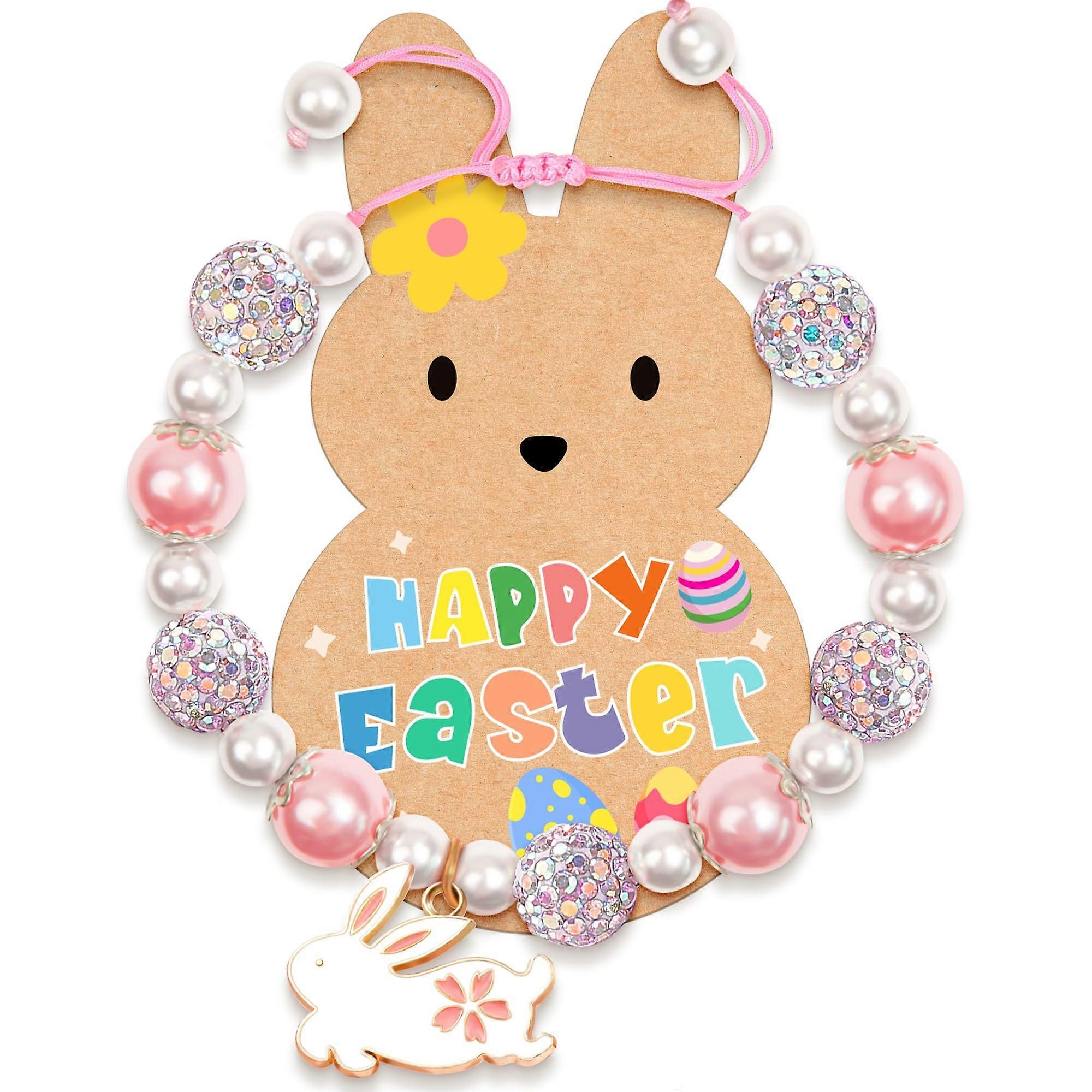 Adjustable Bracelets for Easter Celebration - Colorful Adjustable Beaded Bracelets, Unisex, Durable Materials, Comfortable Fit