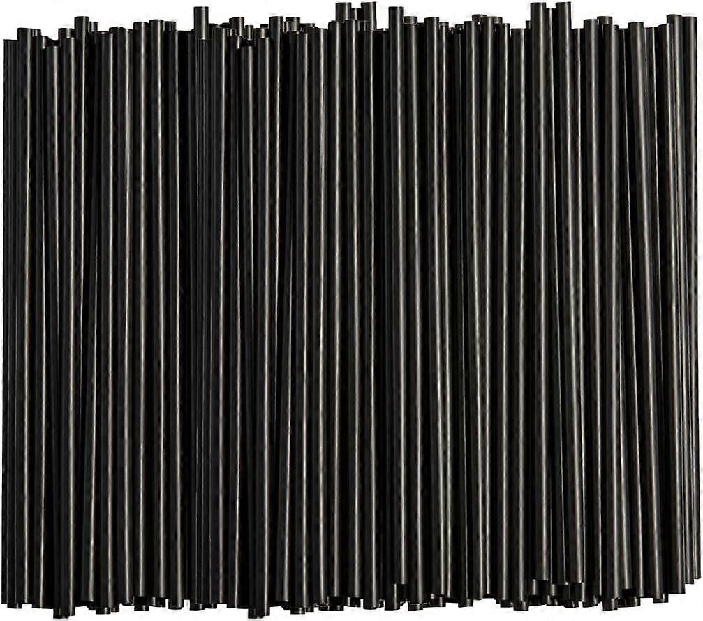 2025 Latest Model  , [250 Count] Black Disposable Plastic Drinking Straws - 7.75" High  25