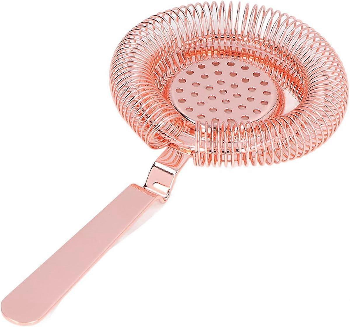 Rose Gold Stainless Steel Cocktail Strainer - Removable Spring Design ...