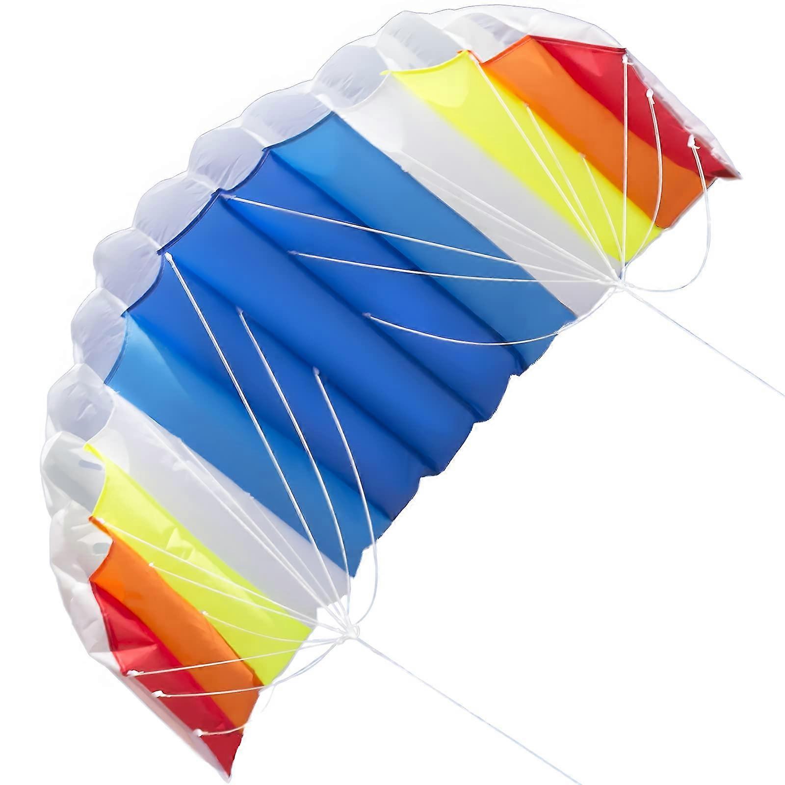 Dual Line Rainbow Stunt Power Parafoil Kite for Beach Surfing