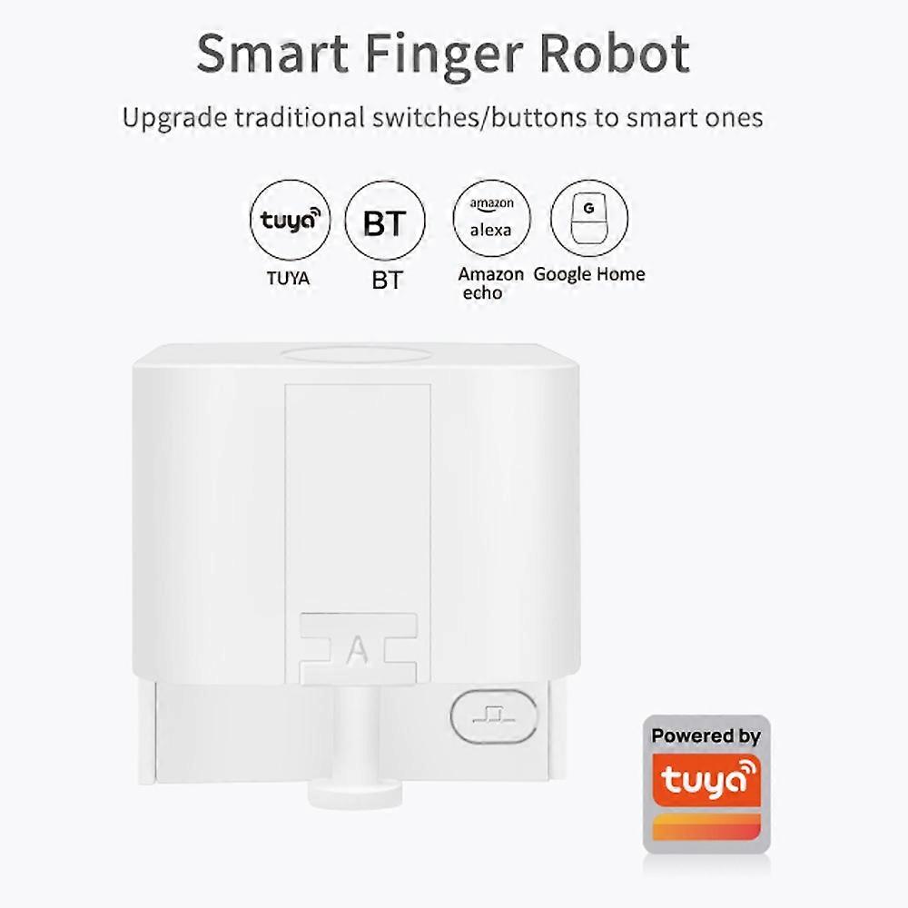 Tuya BT Fingerbot Intelligenter Fingerroboter Drahtloser Schalterknopfdrücker-Bot Arbeit mit APP Voice Con