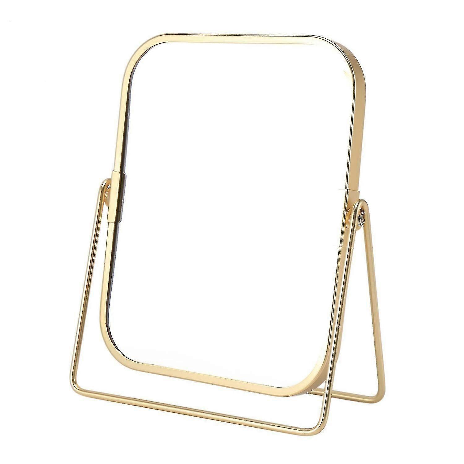 unique Vanity with Metal Stand Swivel Desktop Tabletop Mirror