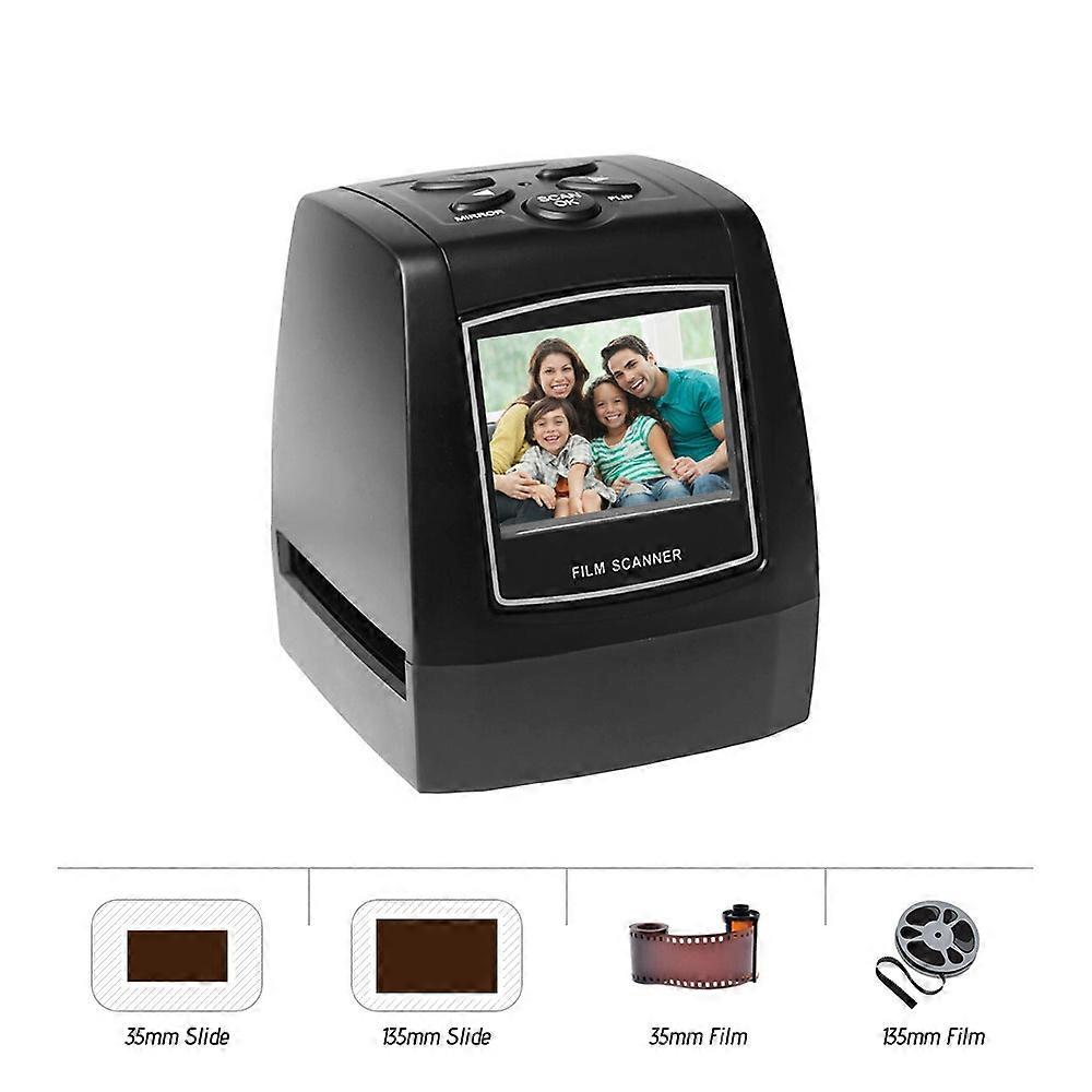 35/135mm film scanner film negative slide scan with 2.36 inch LCD screen black