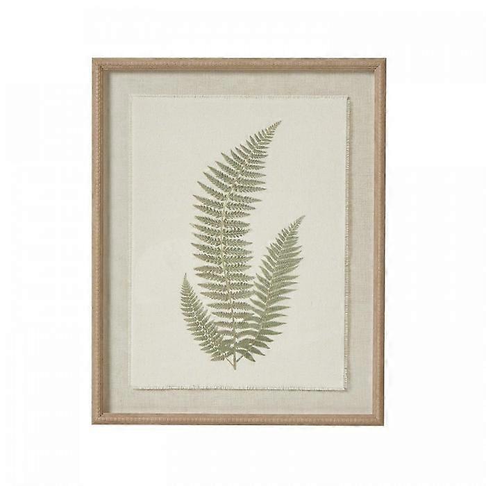 Hill Interiors Textured Fern Texture Torn Paper Framed Art Print