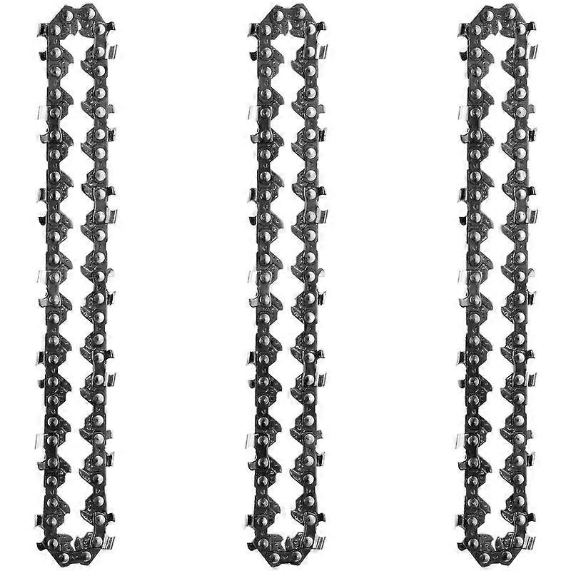4 英寸迷你锰钢链更换链，适用于电动链锯电动链锯配件，3 件装 - 3 件装
