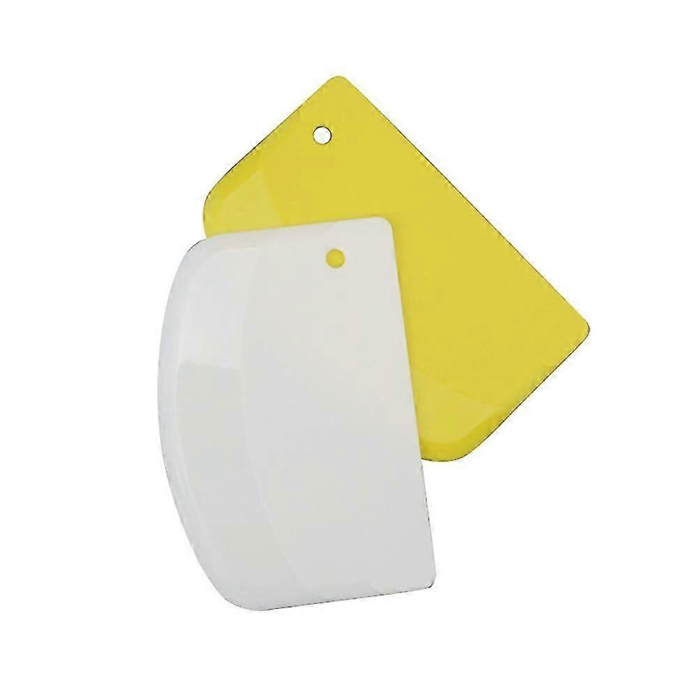 2pcs Multipurpose Baking Scrapers Cake Scrapers Dough Cutters Kitchen Gadget