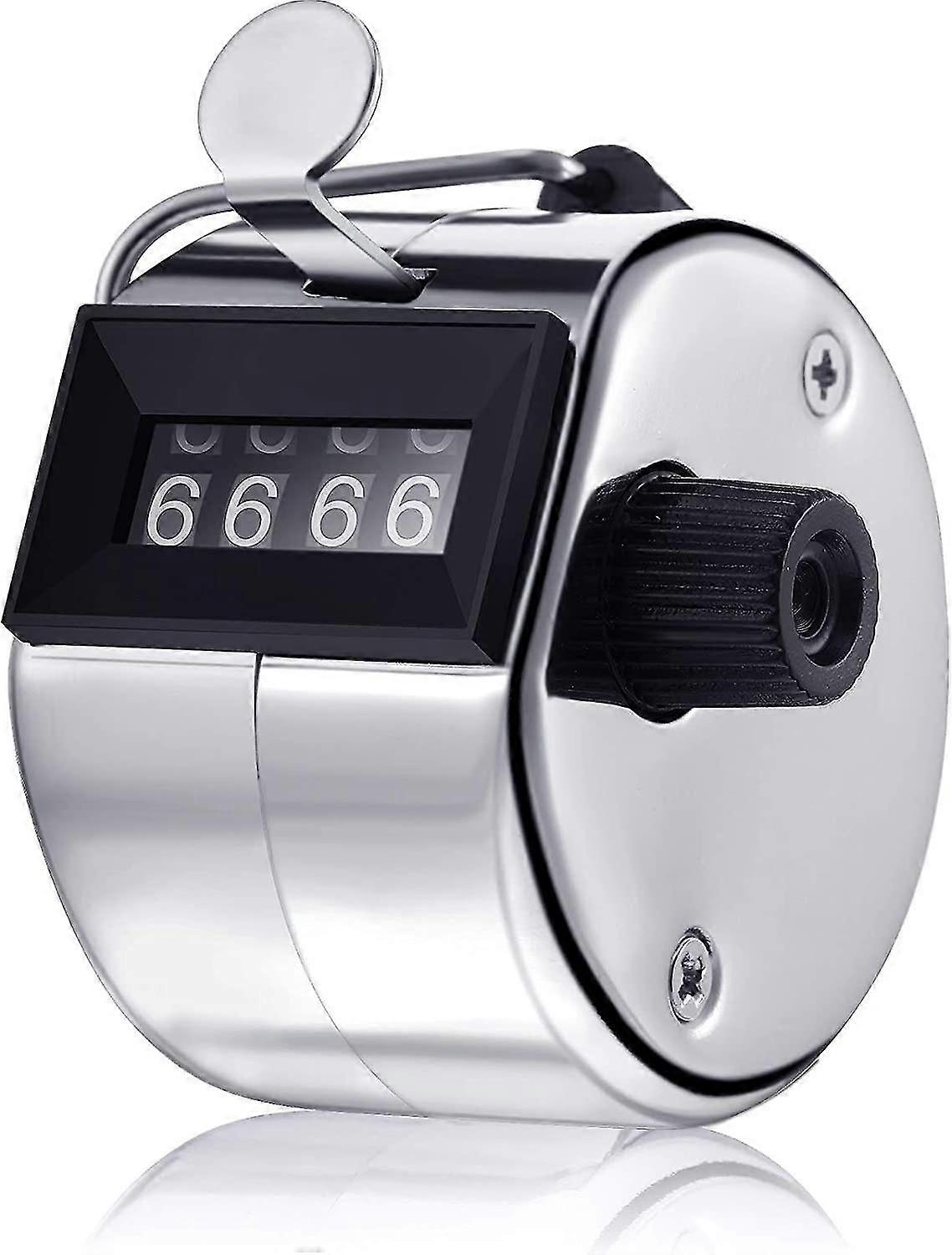 4-digit Hand Count Counter Hand Counter Metal Mechanical Palm Counter People Laps Kick Counter With