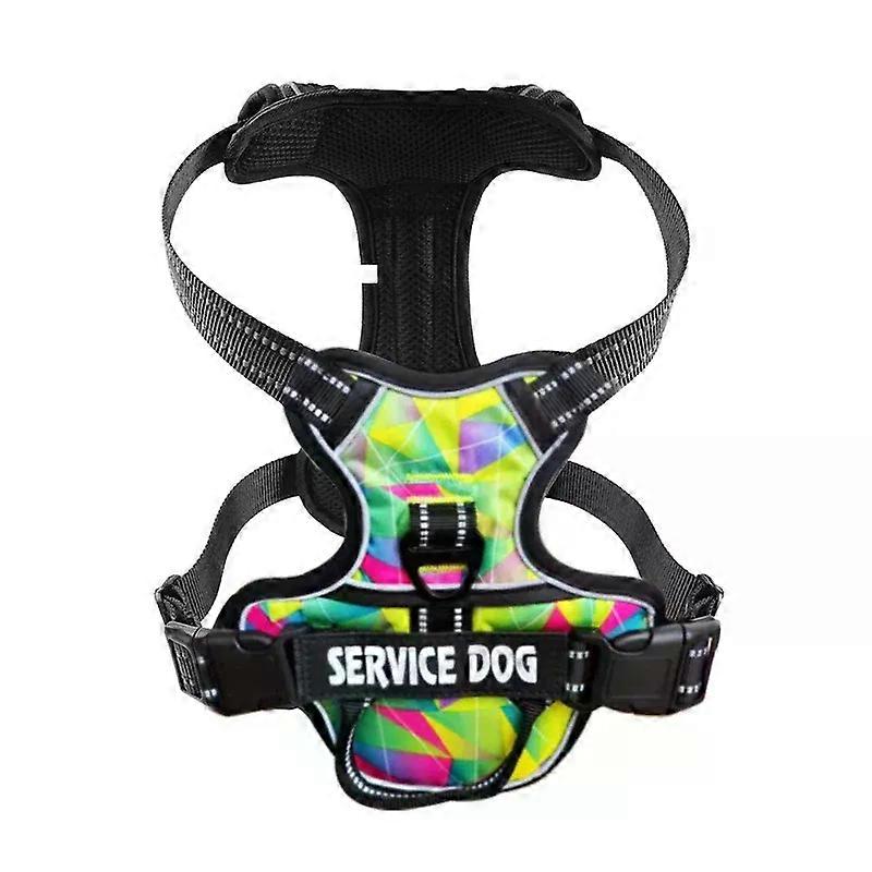 Nylon Dog Harness Vest Reflective Dog Harness Personalized Breathable Adjustable Pet Harness Leash For Small Medium Large Dogs