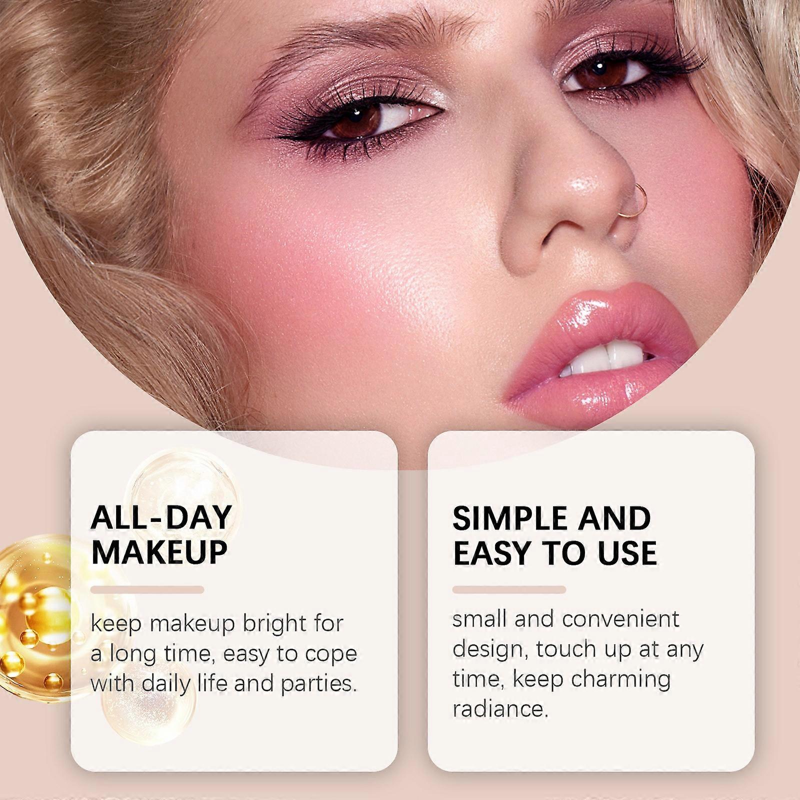 Liquid High Gloss Powder Blusher Cream Moisturizing Easy To Push Away Non Fading Face Repairing High Gloss Powder Blusher Liquid Popular WU1364