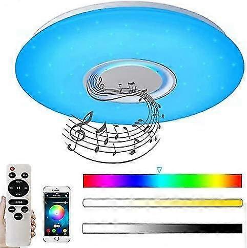 Bluetooth music ceiling light 24w color change