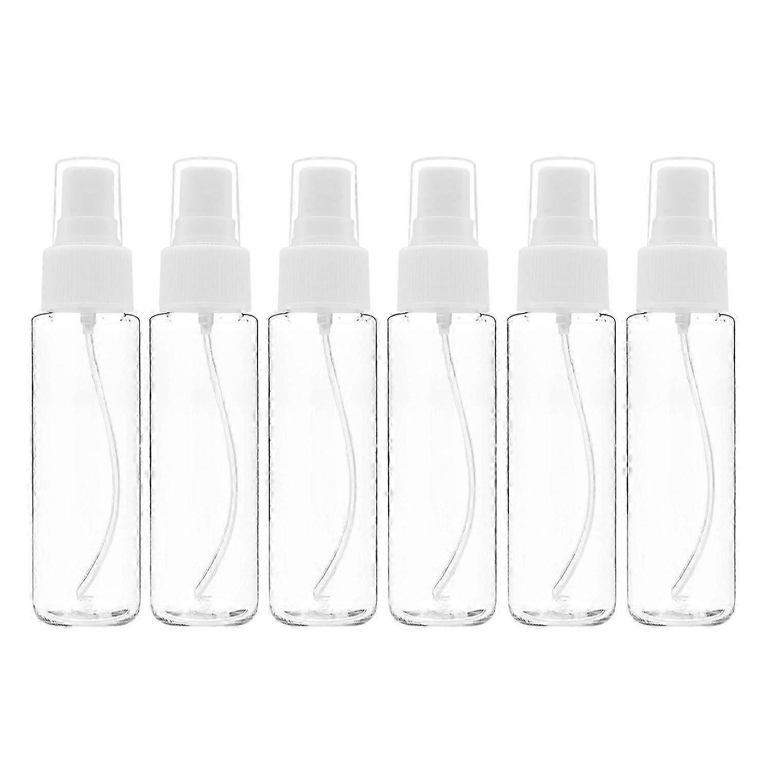6Pcs Empty Transparent Plastic Fine Mist Bottle 30 Ml Fine Mist Bottle