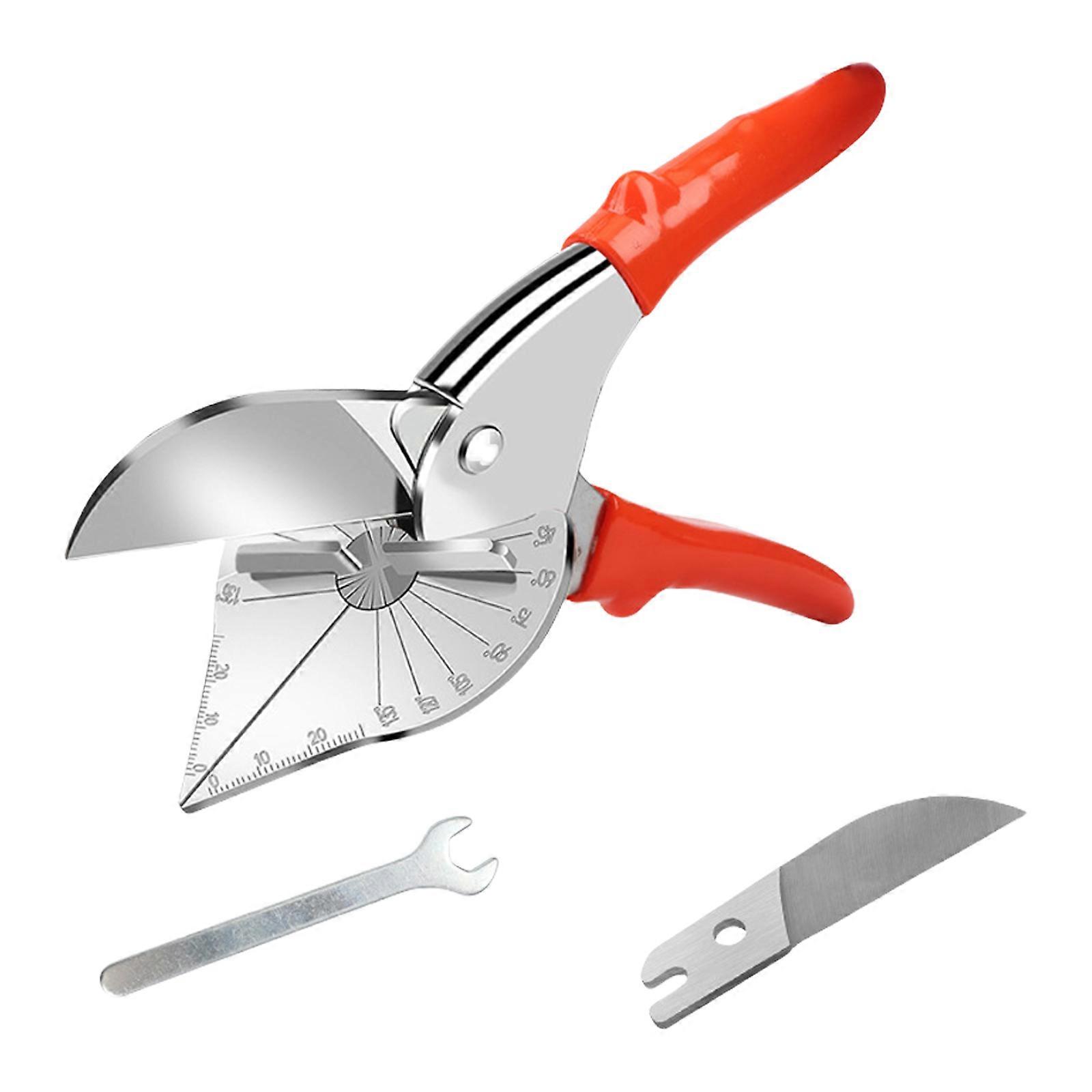 Miter Shears Quarter Round Cutting Tool Adjustable 45-135 Degree Miter Shears for Angular Cutting Molding Replac
