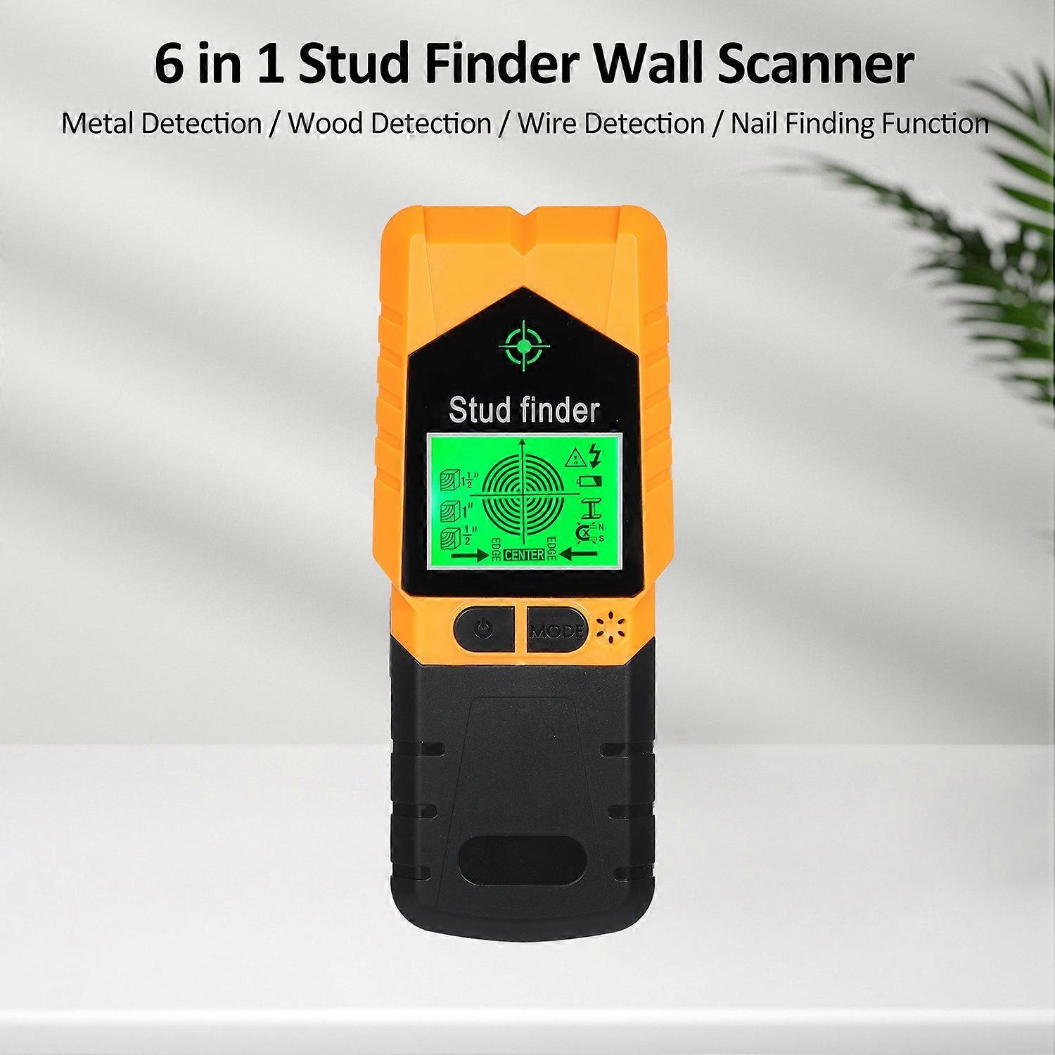 Stud Finder Wall Scanner 6 in 1 Stud Detector with Magnet Physical Nail Finding Function Wall Detect