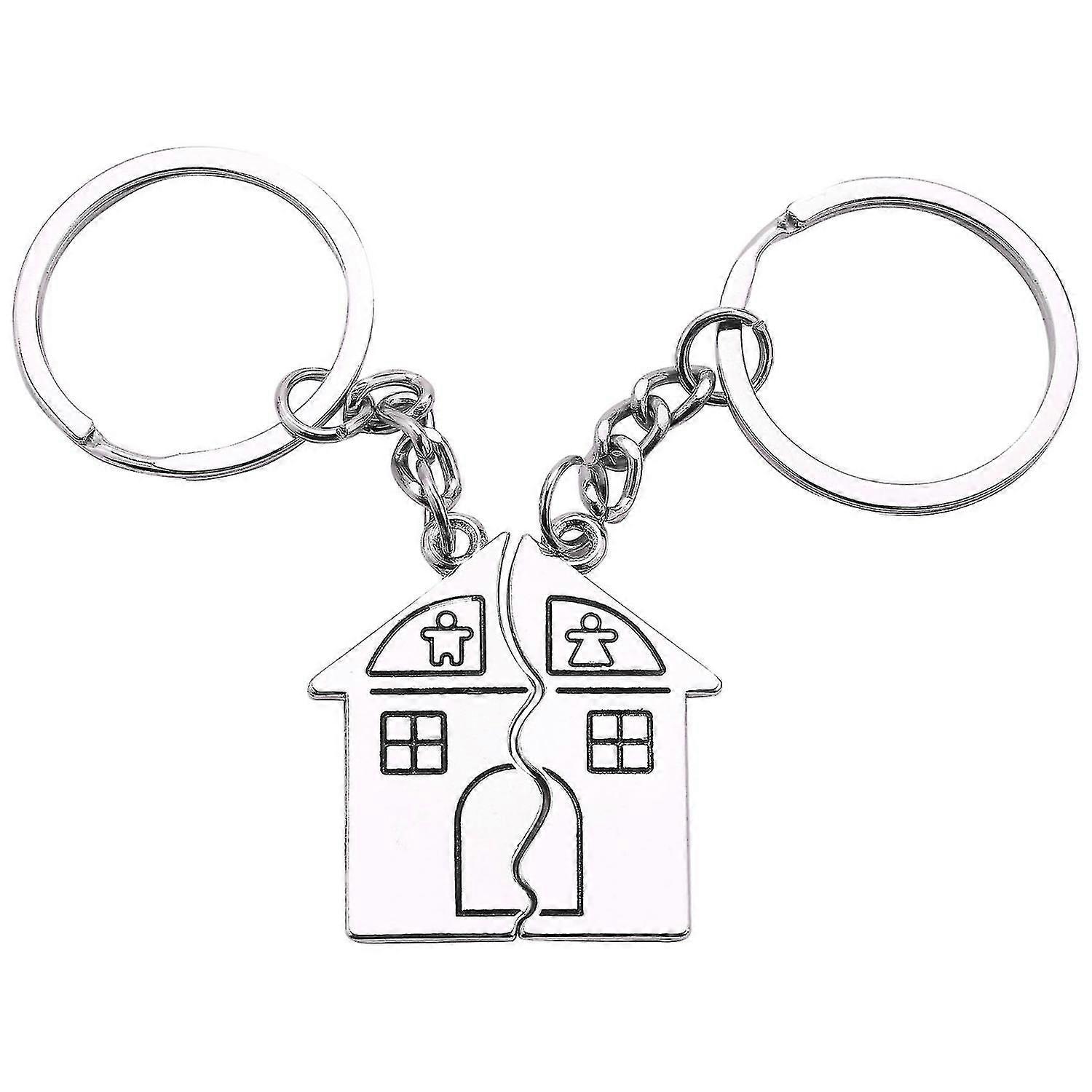 2 Pcs S Keychain Key Ring For