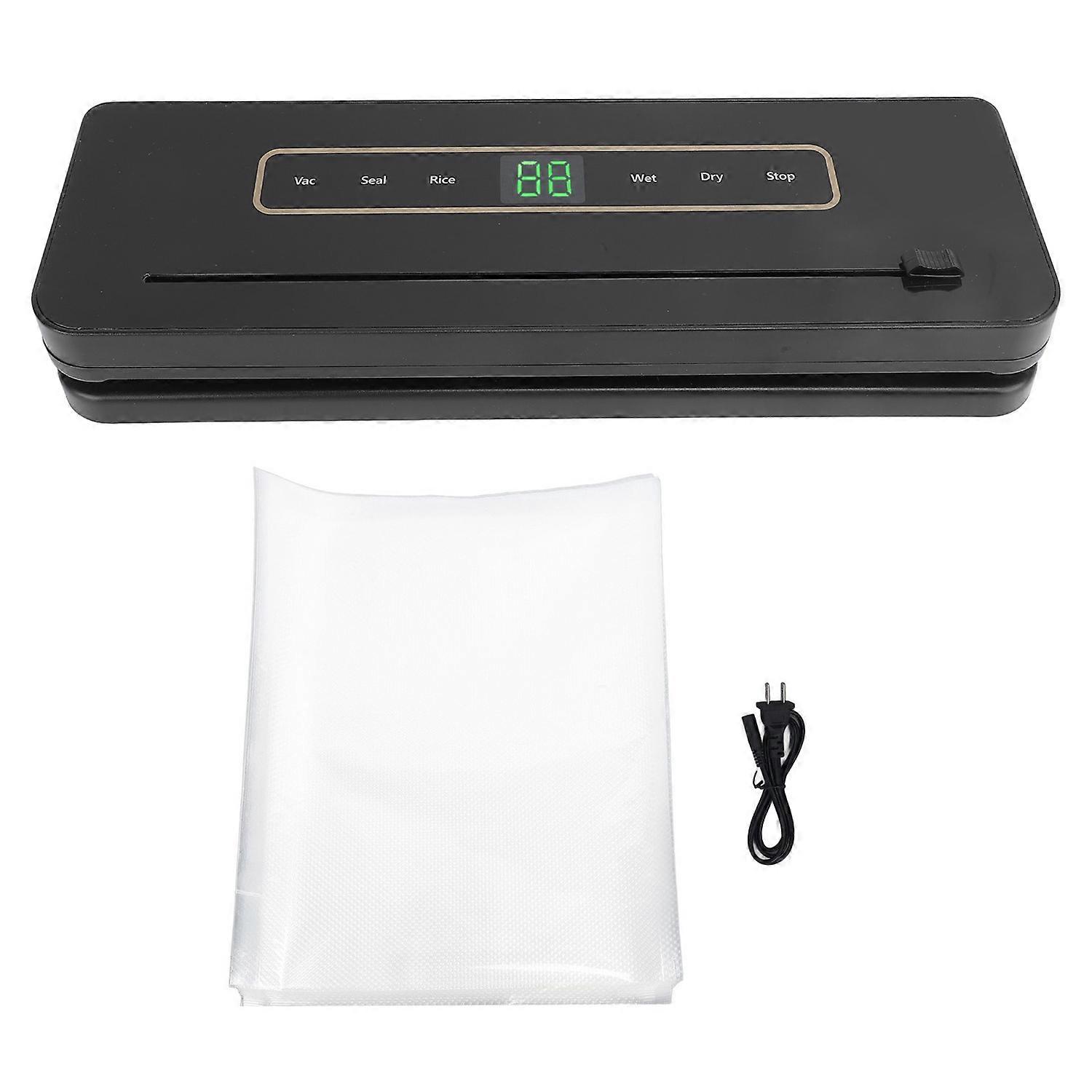 Vacuum Sealer Machine 9 Functions LED Screen 120W Powerful Suction Vacuum Food Sealer with Cutter an