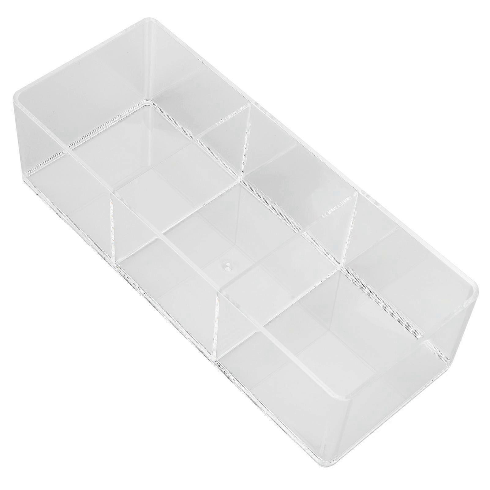 Nail Tip Box 3 Compartment Storage Case Container Transparent Open Design for Tool