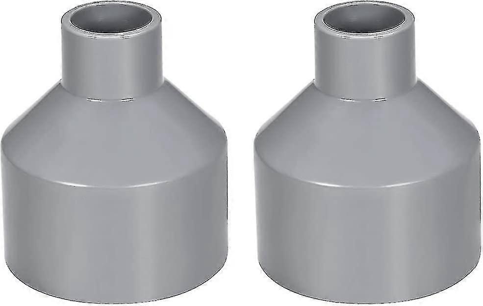Sourcing Map 50mm X 20mm Pvc Pipe Reducer Coupling Coupling Hub By Hub Gray 2pcs