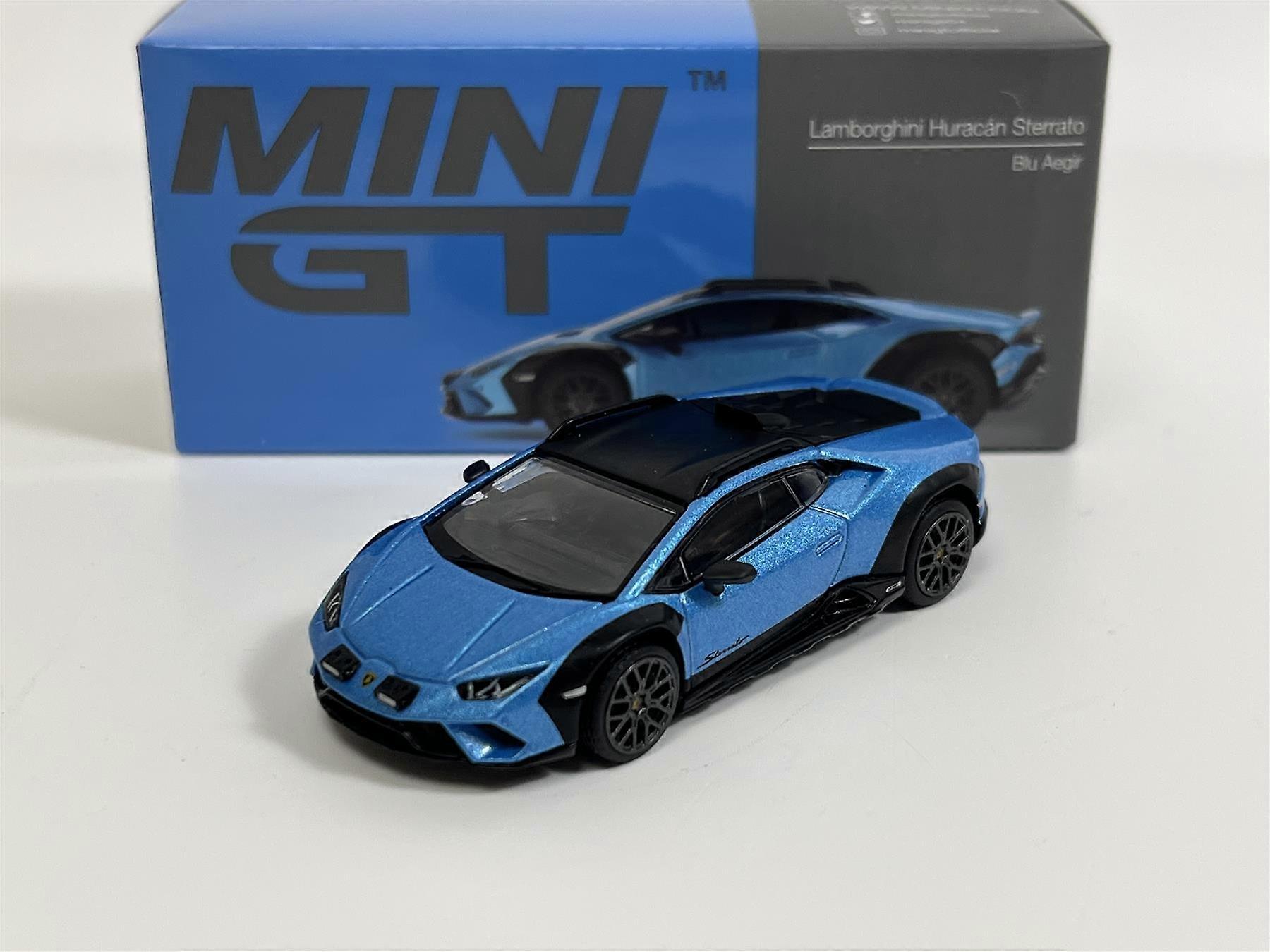 ランボルギーニ ウラカン ステラート ブルー イーギール RHD 1/64スケール ミニ GT MGT00807R