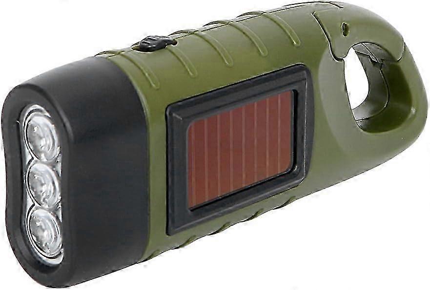 Camping Solar-Powered LED Lantern with Dynamo Crank