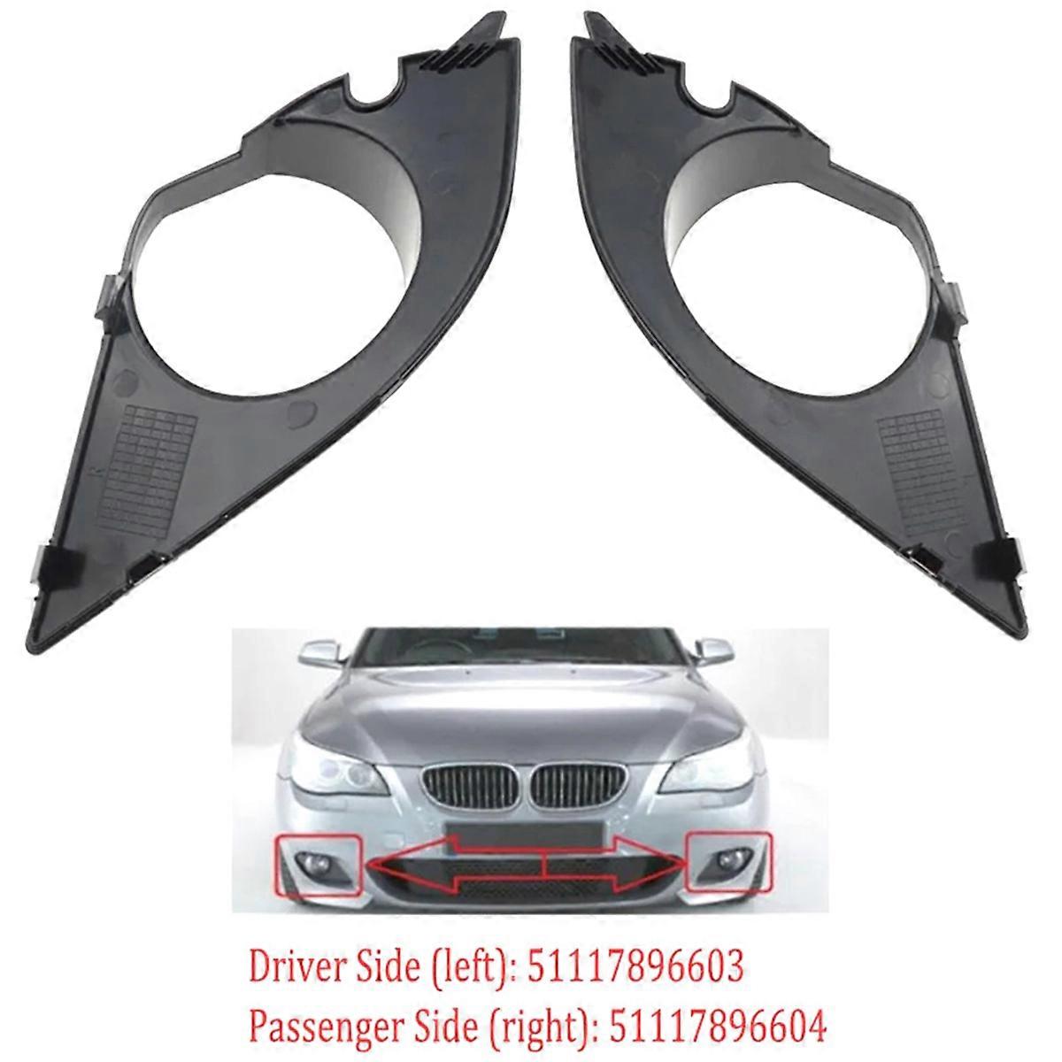 Fog Light Cover Lamp Frame Grille for 5er Reihe E60 E61 M Paket 2003-2010 Fog Light Grille Lamp Hood