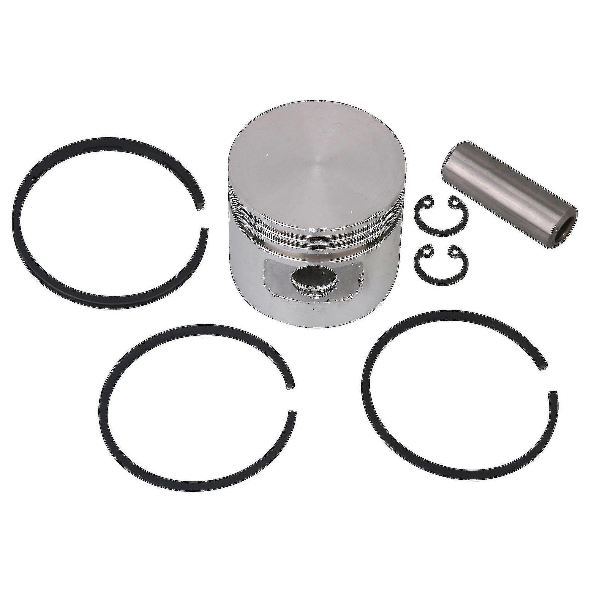 Metal 47 Piston Replacement With Rings Pin Circlips For Air Compressor A