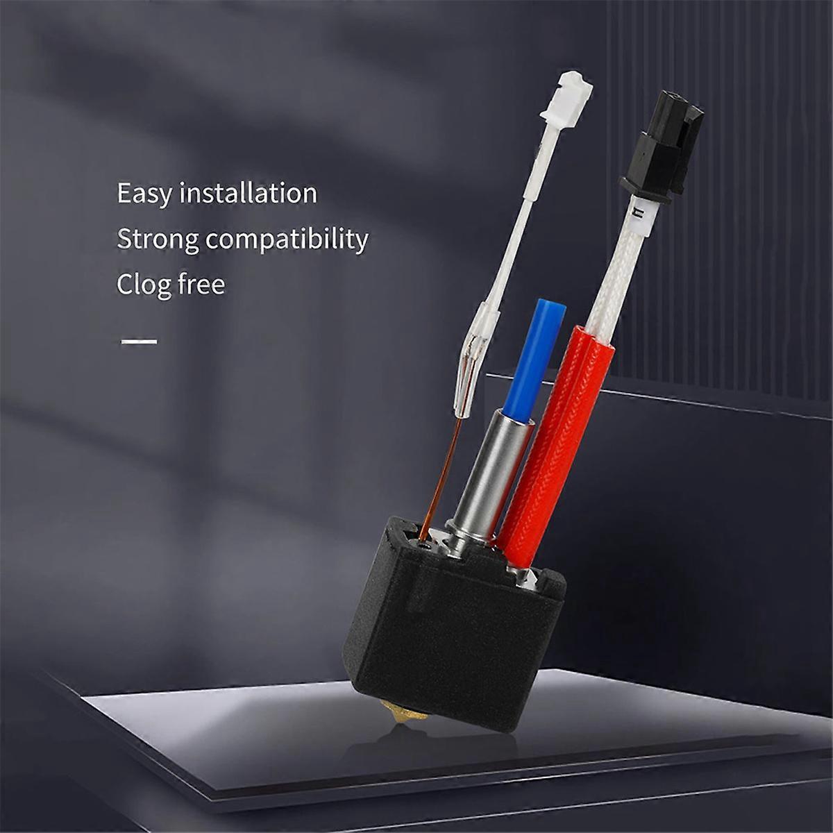 For 2 Hotend Brass+Hardened Steel Nozzle Heating Rod