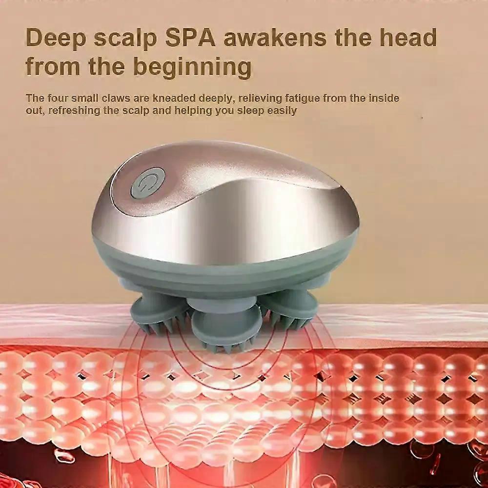 Scalp Massager Mini Octopus Claw Hand Charging Multi-Function Kneading Vibration Massager Head Massager
