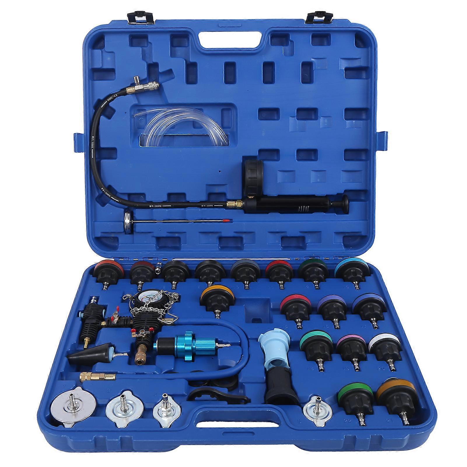 33pcs Pneumatic Vacuum Coolant Change Set Coolant System Detector Set Universal for Auto Motorcycle