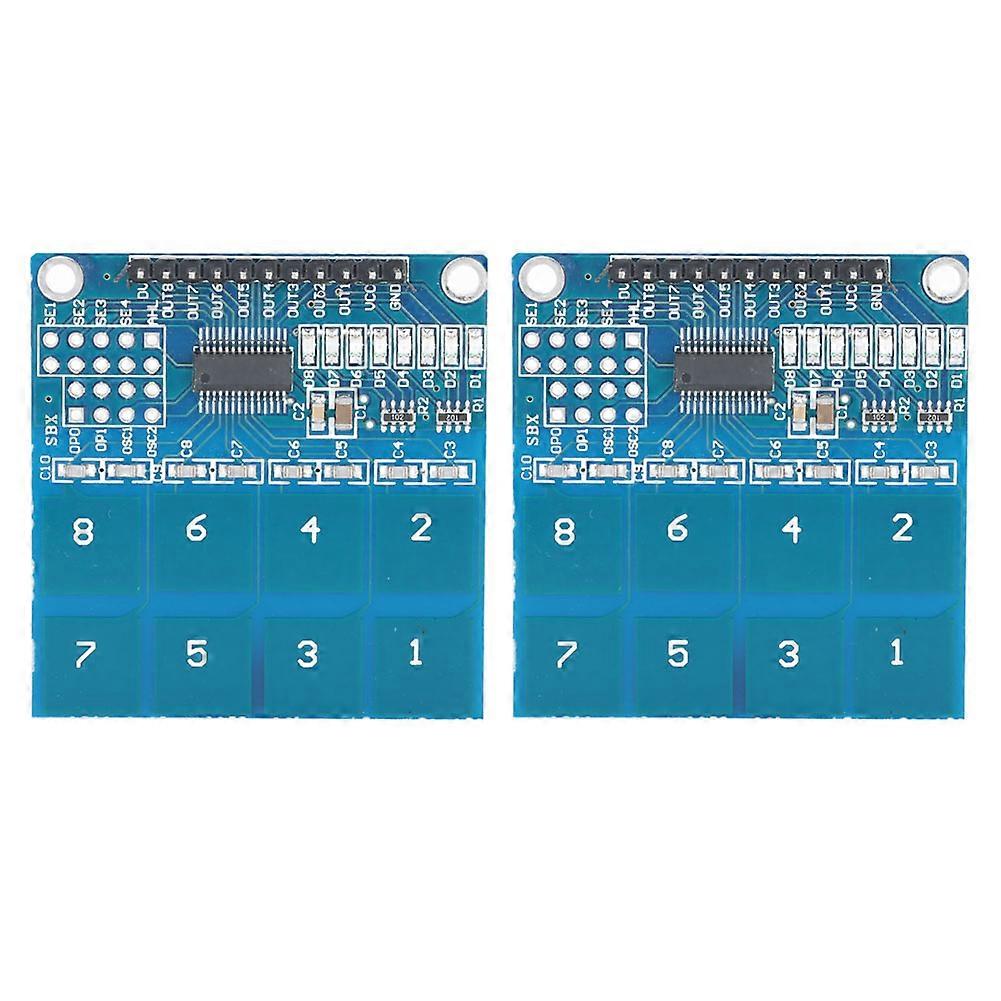 2Pcs Touch Sensor Module Digital TTP226 Capacitive 8-Channels Electrical Equipment