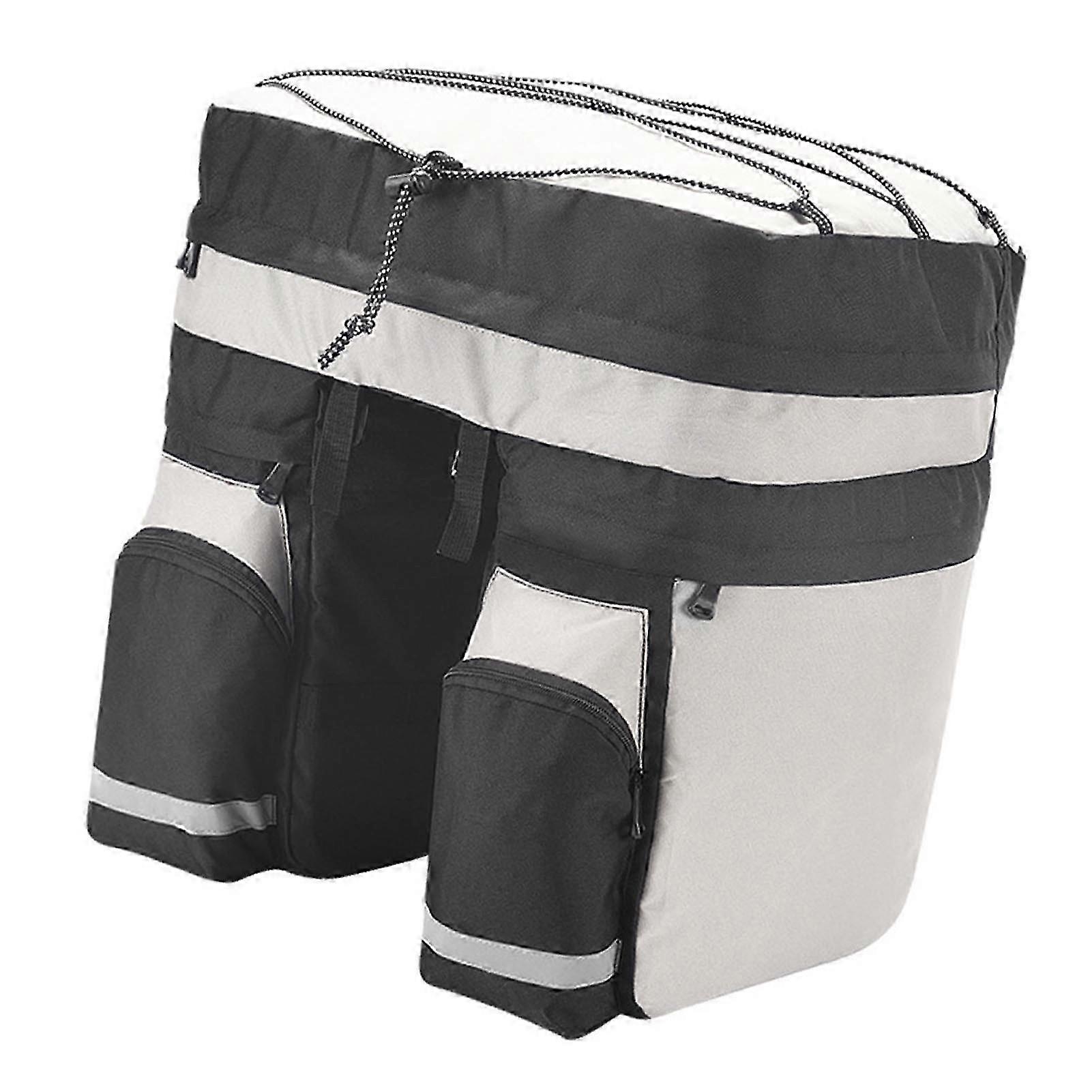 60L Large Capacity 3-in-1 Multifunctional Bike Trunk Bag for Mountain Bikes Rear Rack Storage