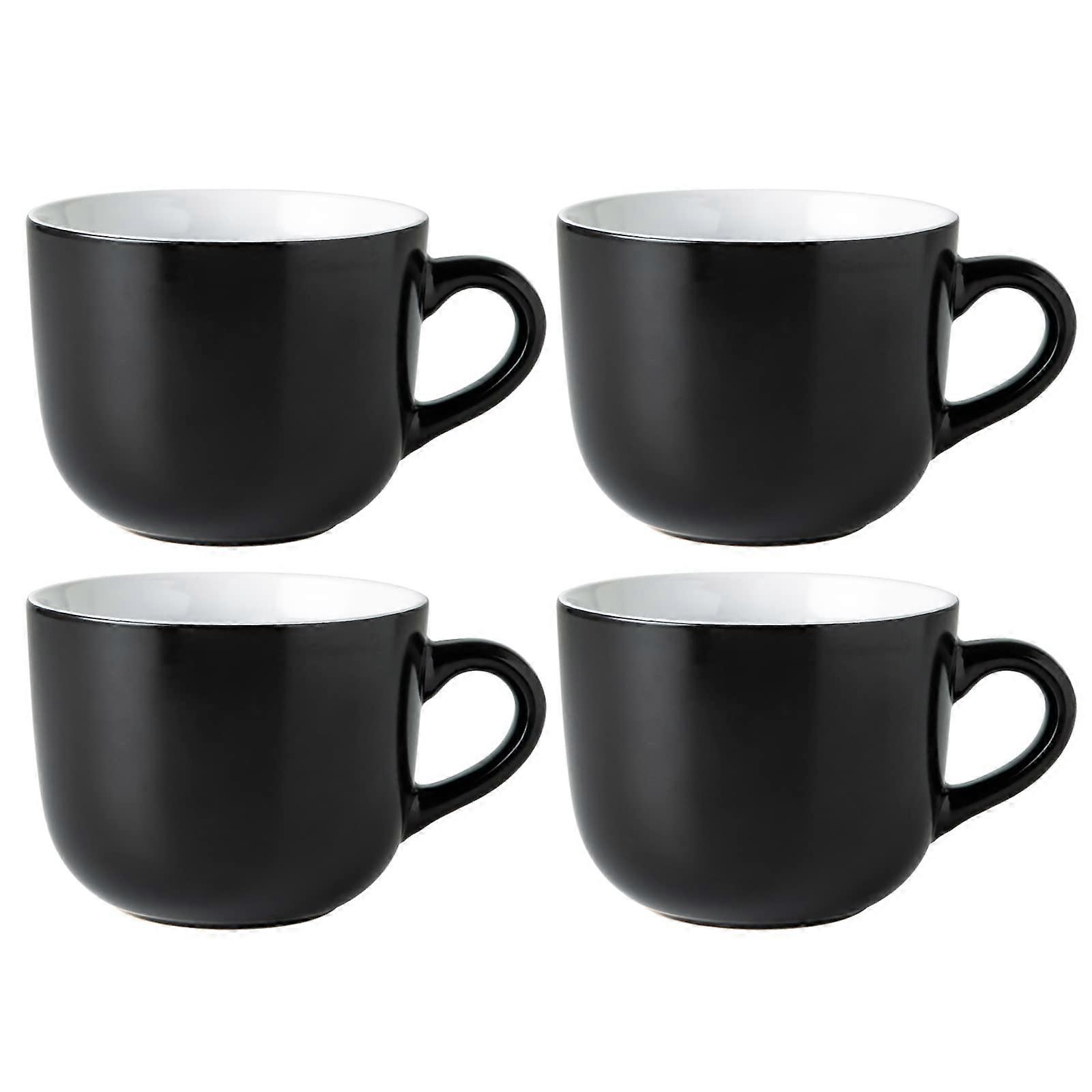 4 Set Jumbo Large Soup Mugs for Coffee and Cereal 24 Oz