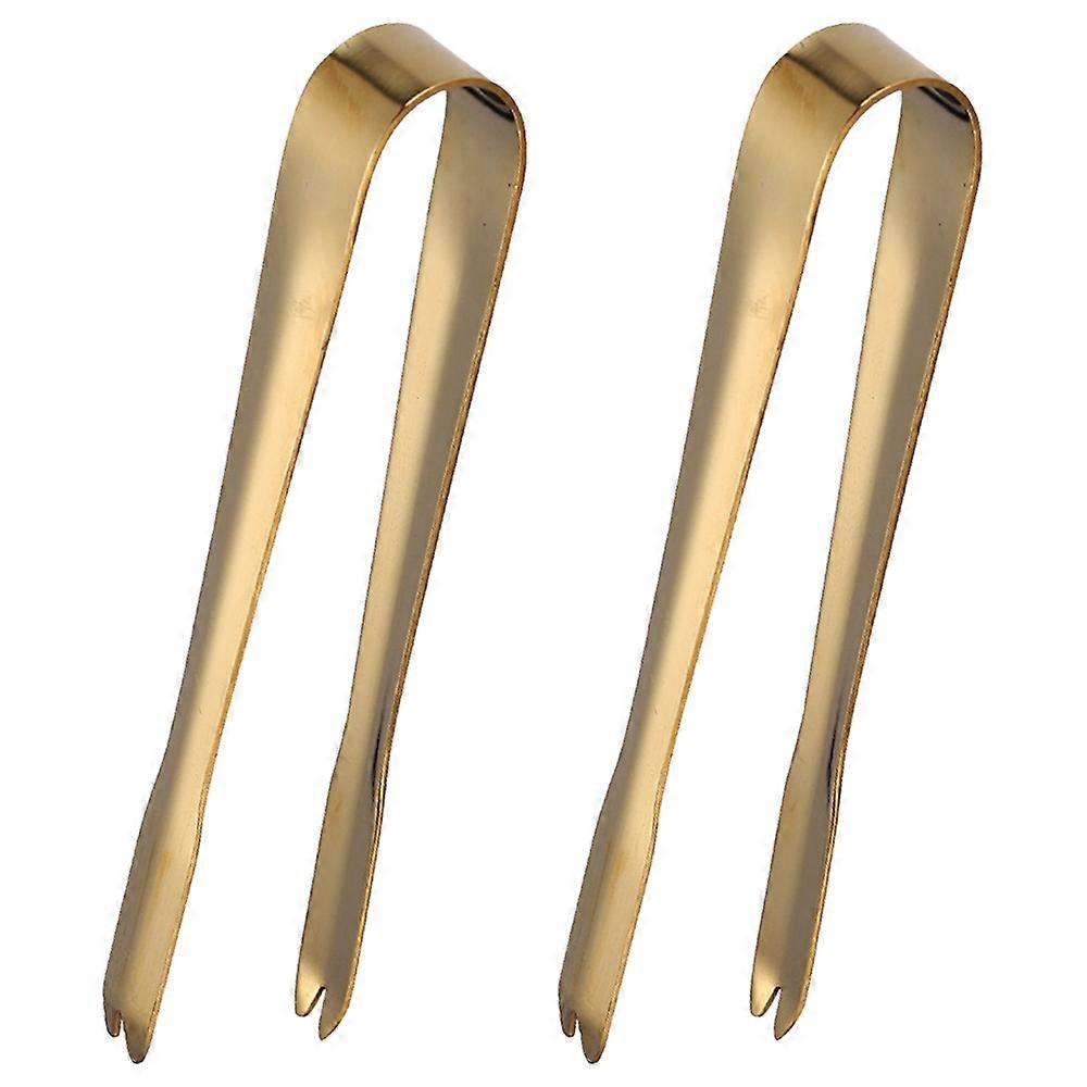 Mini Serving Tongs, Multipurpose Tongs For Ice, Sugar, Food Serving, Elegant Gold Design, Smooth Edges, Rustproof, Comfortable Hold, Wide Occasion
