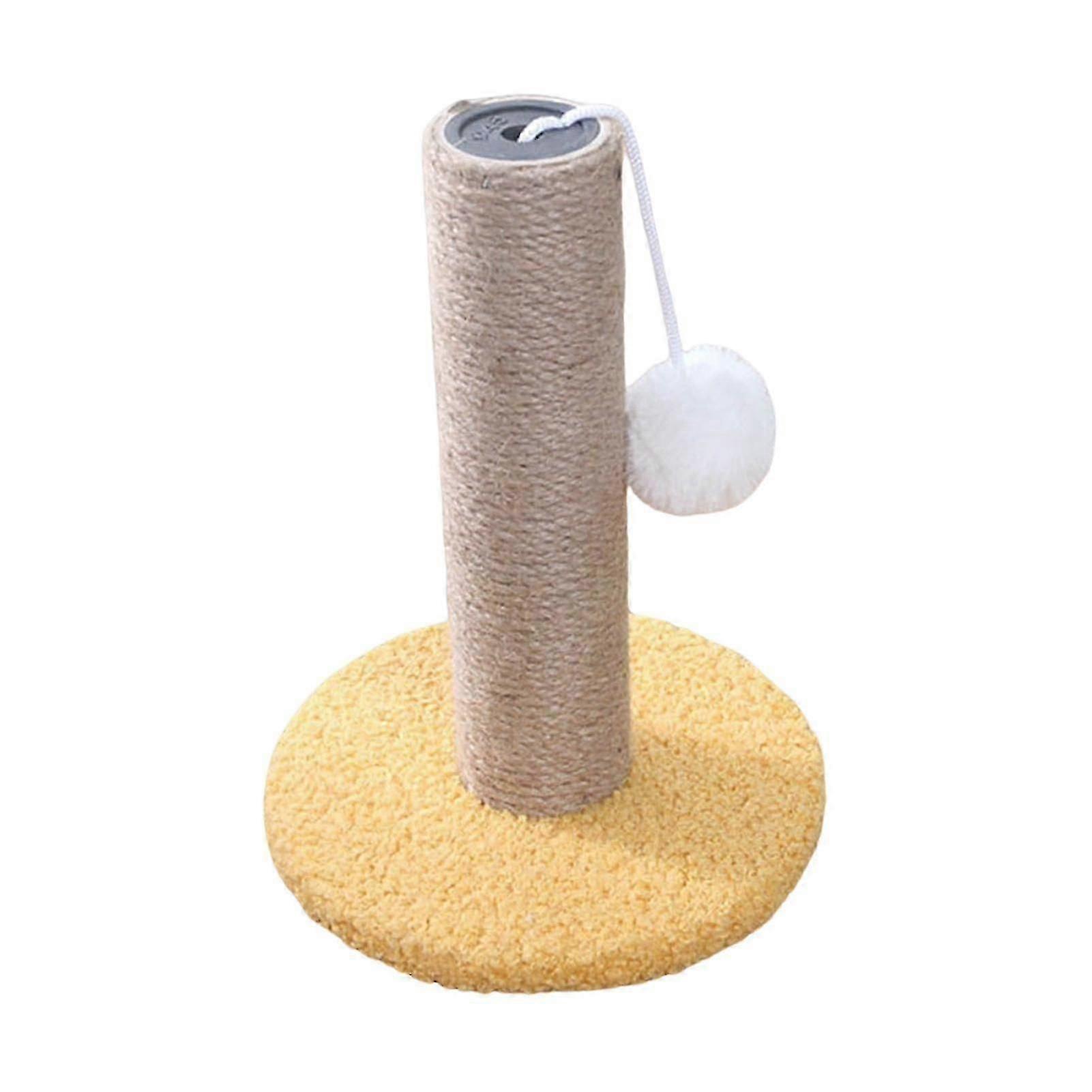 Scratch Resistant Climbing Post Stable Coral Fleece Cute Shape Comfortable Cats Scratching Post for Indoor