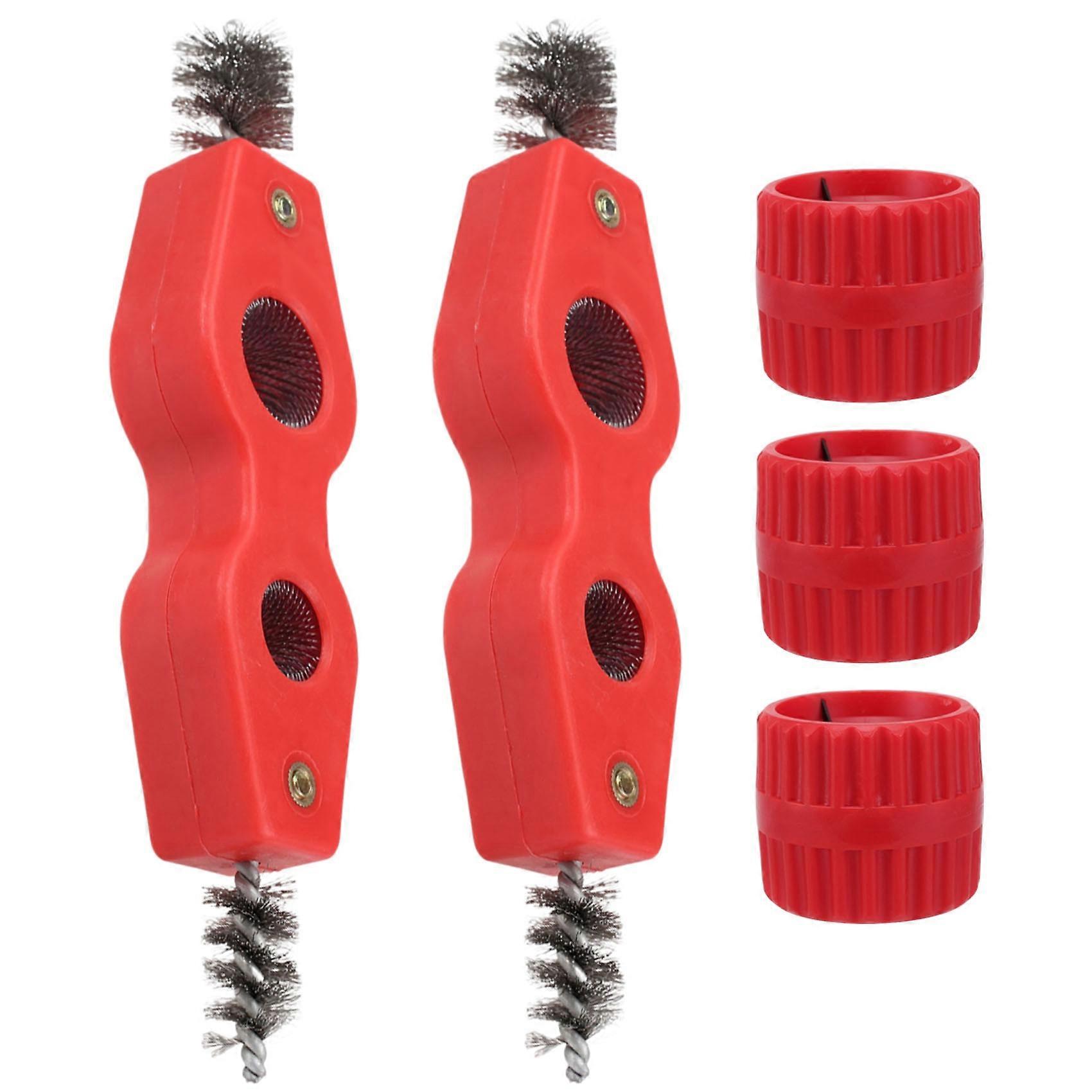 Pipe Reamer Deburring Tool,5Pcs Copper Pipe Cleaner and Reamer Set