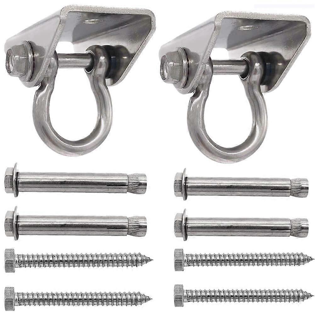 Heavy Duty Hammock Chair Swing Hanger - 2000LB Capacity Antirust Hanging Hardware for Ceiling and Wall Mounting, 2 Sets