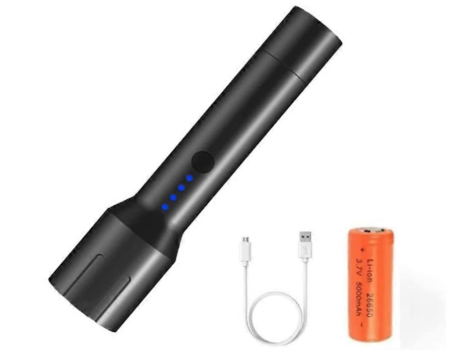 Torches LED Super Bright Rechargeable,90000 Lumens Focus Light,Portable Handheld Flashlight,Waterproof Powerful Torches(Black)