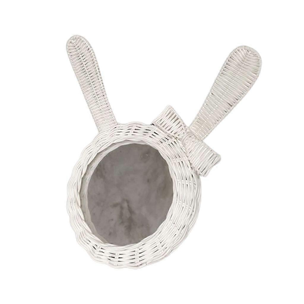 Makeup Mirror Rattan Innovative Art Decor Dressing Mirror Bathroom Wall Mirror