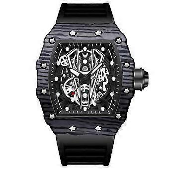 BINBOND B6577 Reloj de cuarzo deportivo impermeable con forma de barril de 30 m