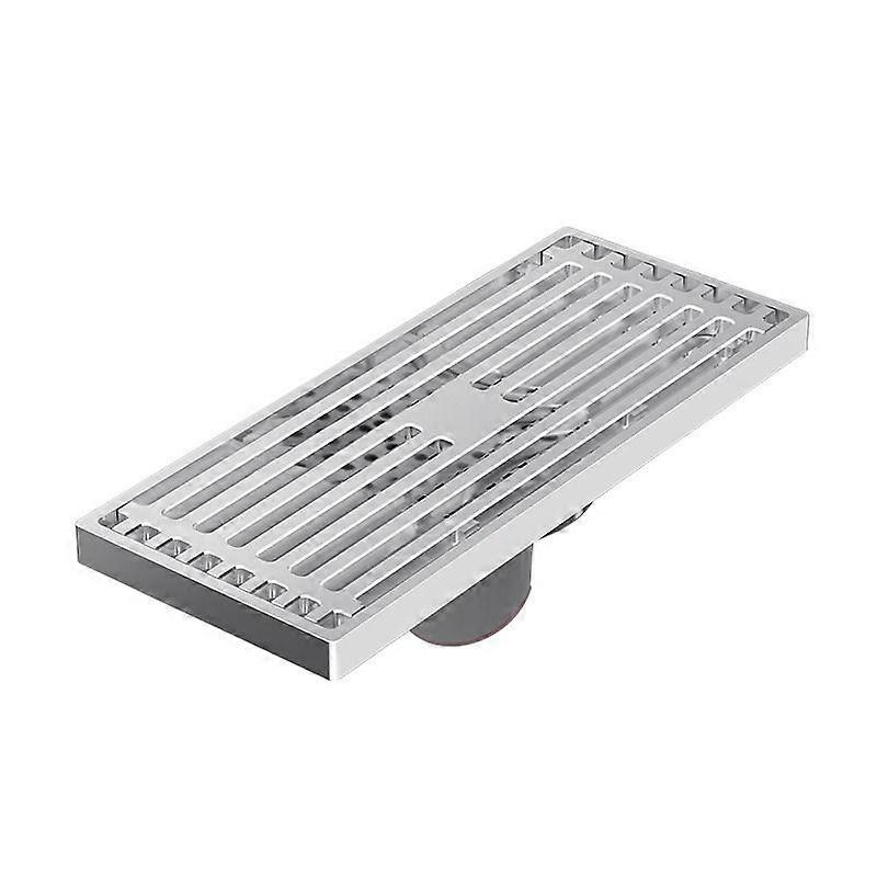 Floor drain, long invisible floor drain, all copper floor drain, plunge floor drain 8*20 (straight chrome plating)