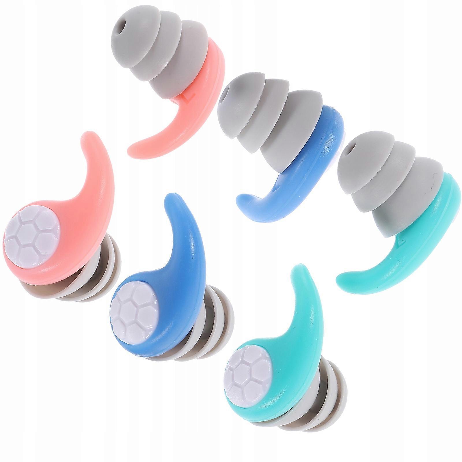 3 Pairs Of Concerts Noise Reducing Earplugs Reusable Llwl