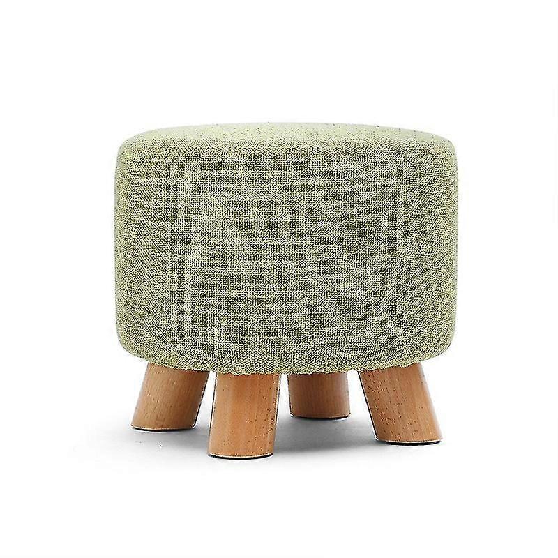 Simple Shoe Changing Stool Fabric Small Low Stool Solid Wood Small Stool Wholesale Sofa Stool Round Stool Creative