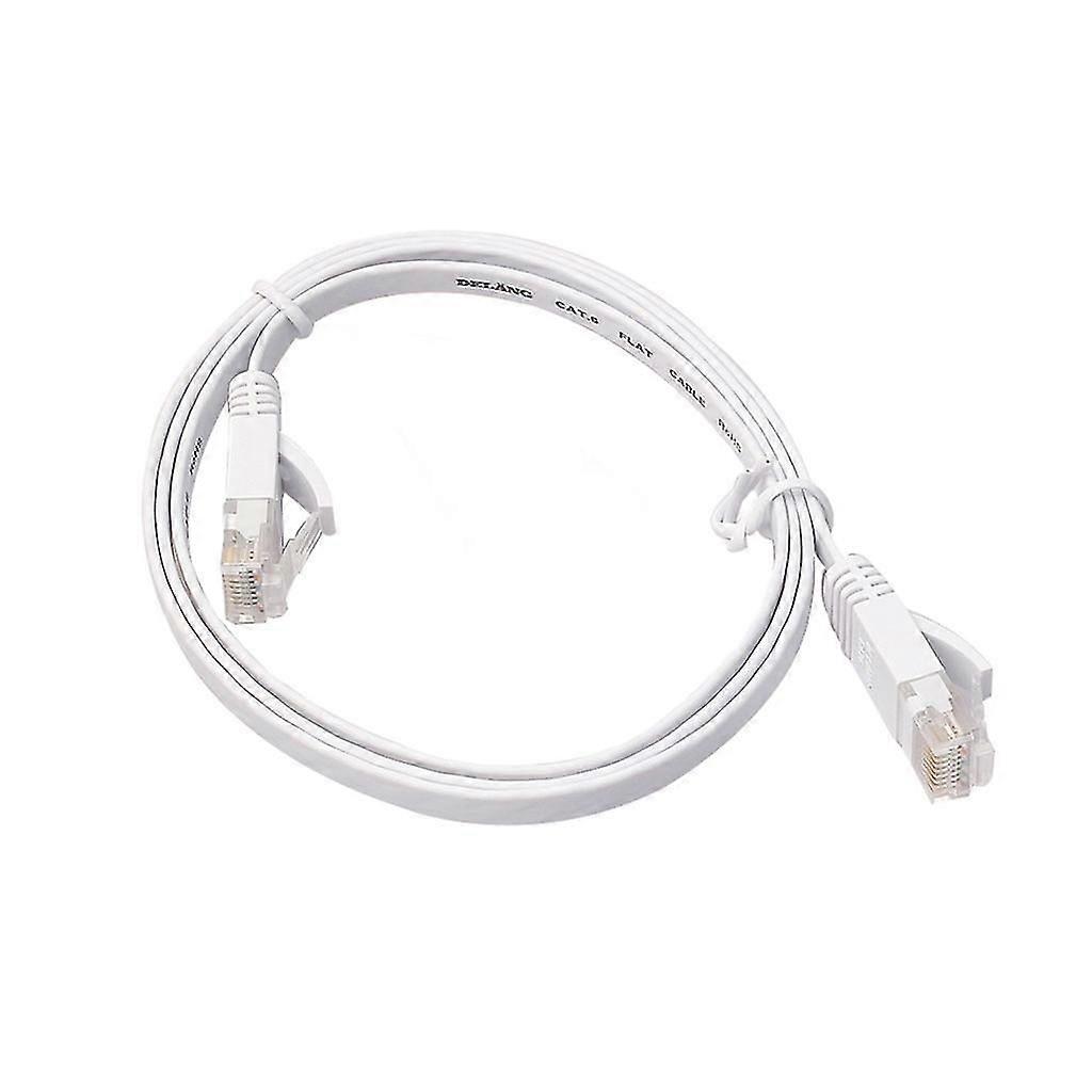 Ethernet Cat6 Internet Network Flat Black Cable Cord Patch Rj45 For Pc Router