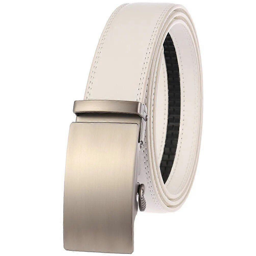 CETIRI 130cm 140cm 150cm 160cm Plus Size Long Belt White Men Belt Alloy Automatic Buckle Real Cowhide Leather Belts Luxury Brand