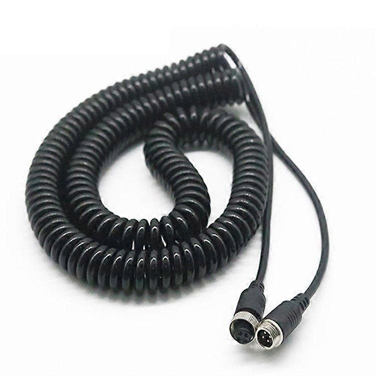 Vehicle-mounted aviation spring wire, reversing camera connection wire, aviation plug twisted enameled wire