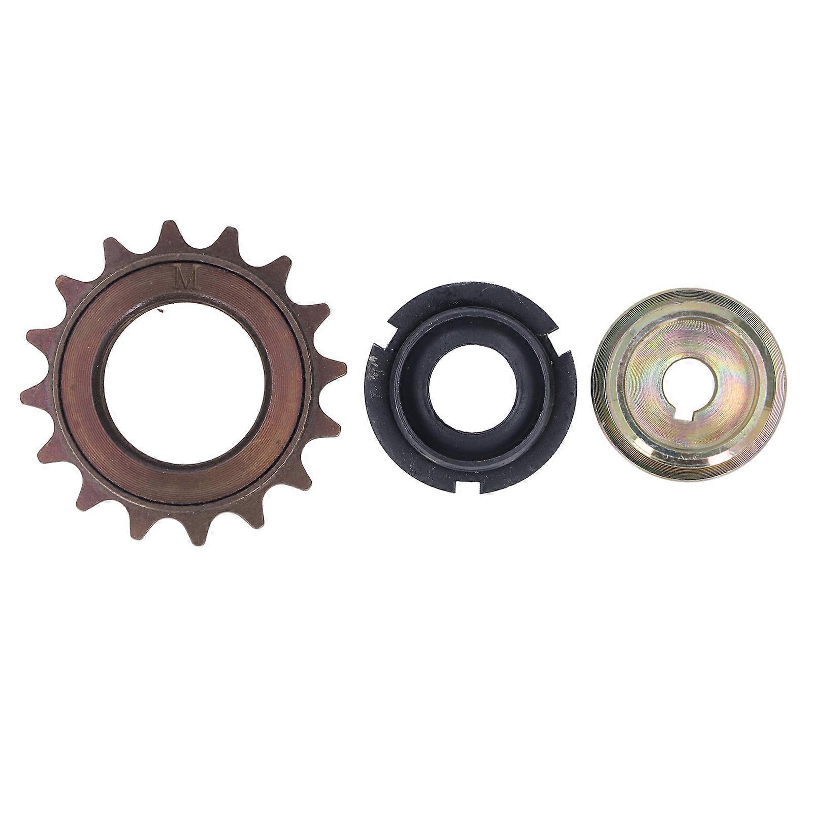 Hominas Bikes Freewheel Adapter Set, Freewheel Sprocket Steel Right Drive Freewheel Adapter Kit Single Speed Freewheel for Mountain Bikes Road Bikes